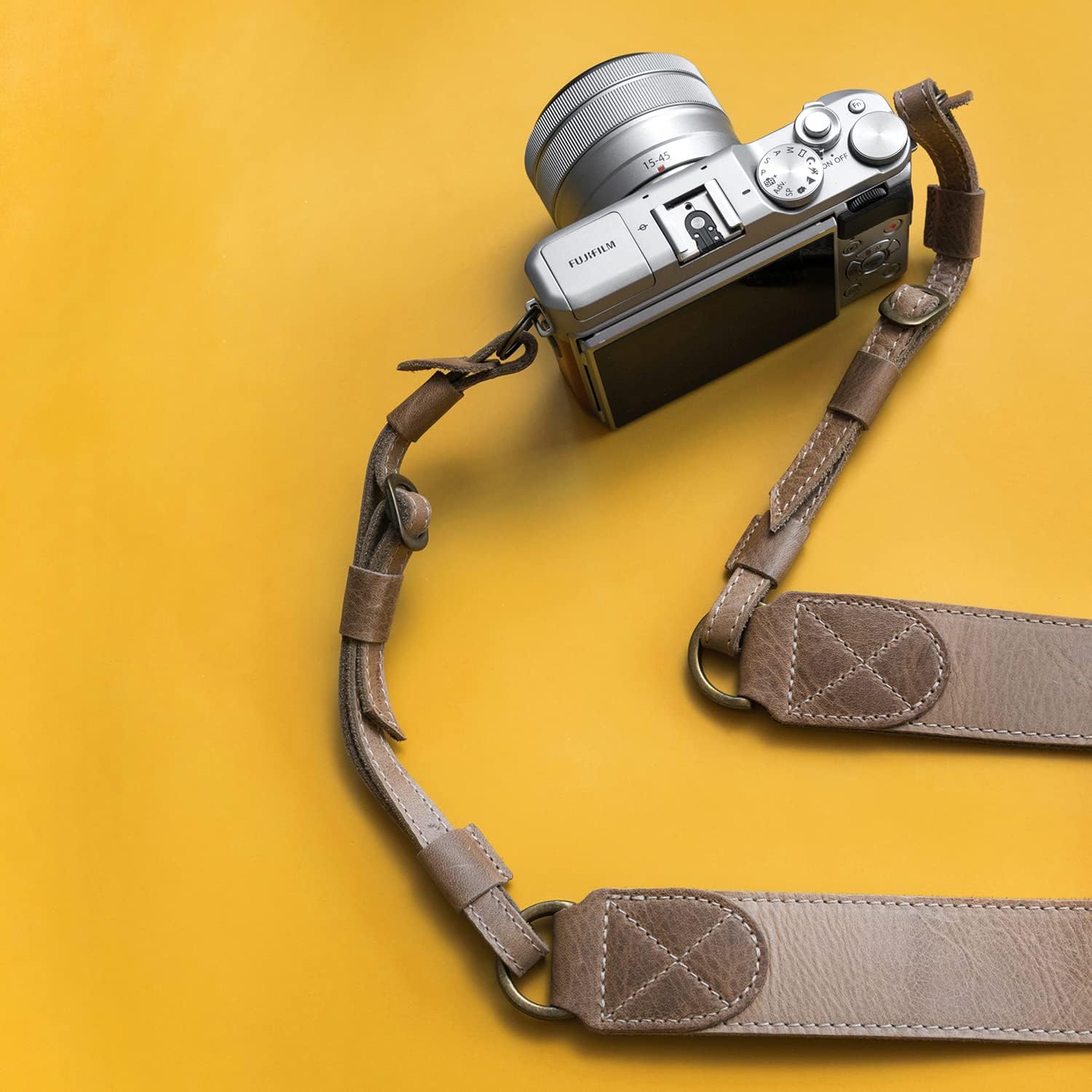 MegaGear SLR, DSLR Sierra Series Genuine Leather Camera Shoulder or Neck Strap