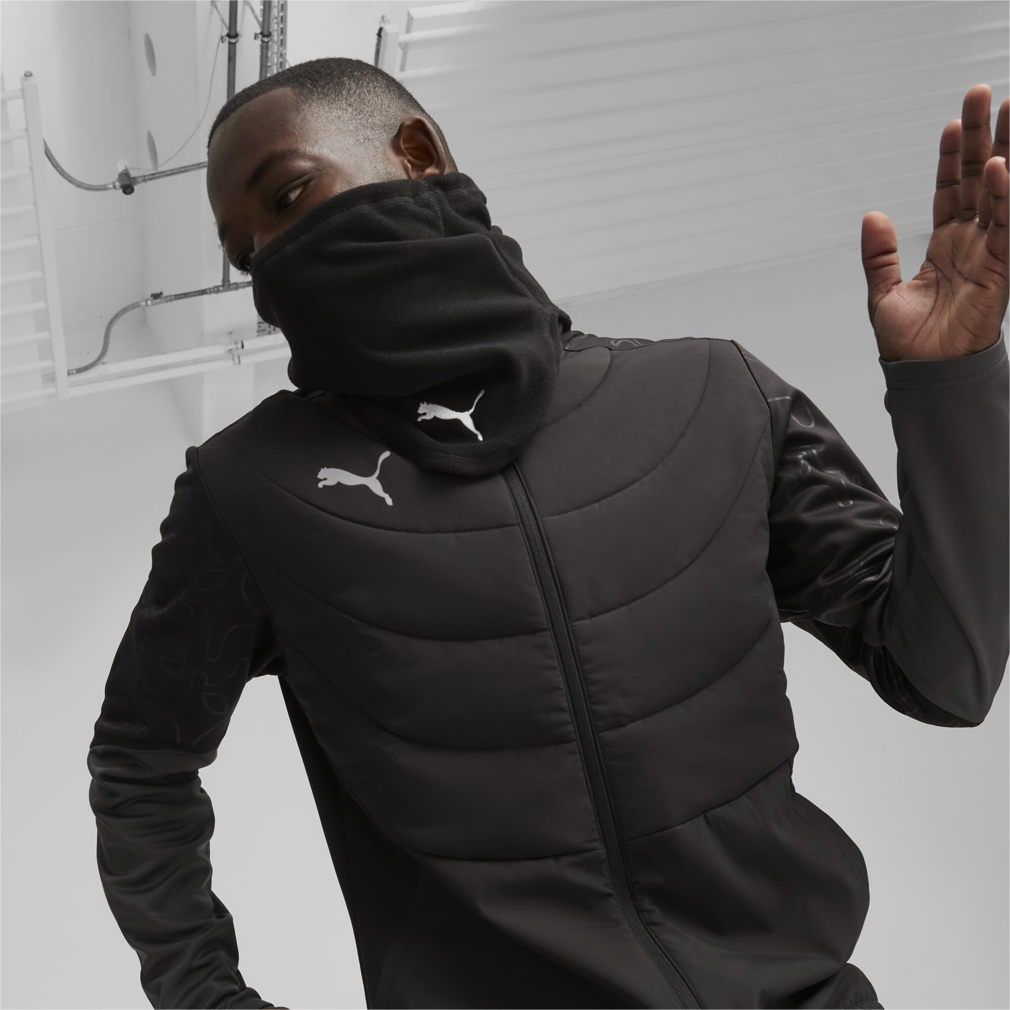 Puma Neck warmer II Unisex WINTERIZED NECK WARMER BLACK- WHITE One Size