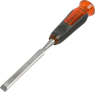 Buck Bros. 74813 1/2-Inch Wood Chisel, Full Tang Wood Carving Tools, Woodworking Tools for Carpentry, Trim Work, and DIY Projects, Hardened Steel Blade, Beveled Edge, Durable Non-Slip Handle