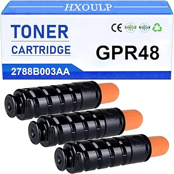 GPR48 GPR-48 2788B003AA Toner Cartridge Black 15200 Yield, Compatible for Canon ImageRUNNER Advance 400 400iF 500 500iF Copier Toner 3-Pack