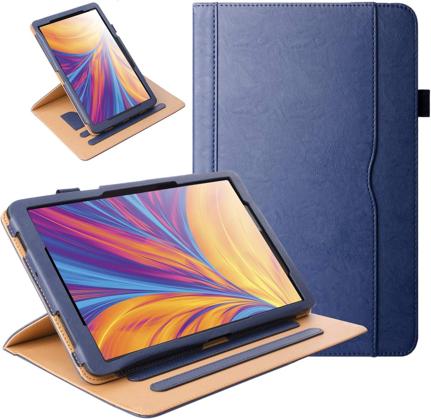 Grifobes Samsung Galaxy Tab A7 10.4 Case 2020 Tablet Leather Case, 360 Rotating Multi-Angle Viewing Folio Stand Cases with Pencil Holder for Samsung Tab A7 10.4 Inch SM-T500/T503/T505/T507 (Blue)