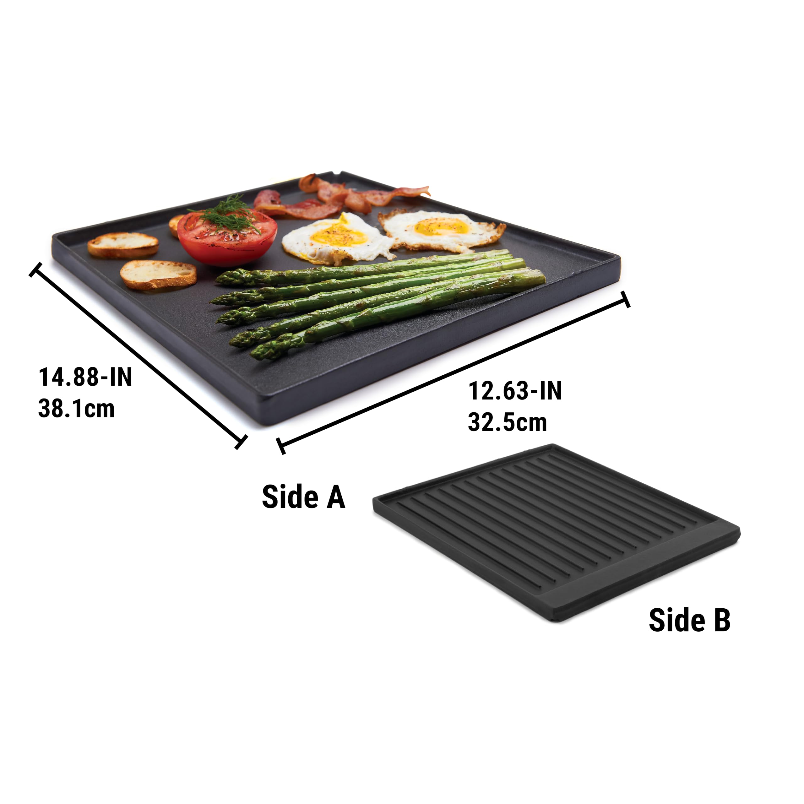 Broil King Grill per Barbecue/Grill, Piastra in Ghisa, in Acciaio Inox, 5 x 5 x 5 cm, 11221