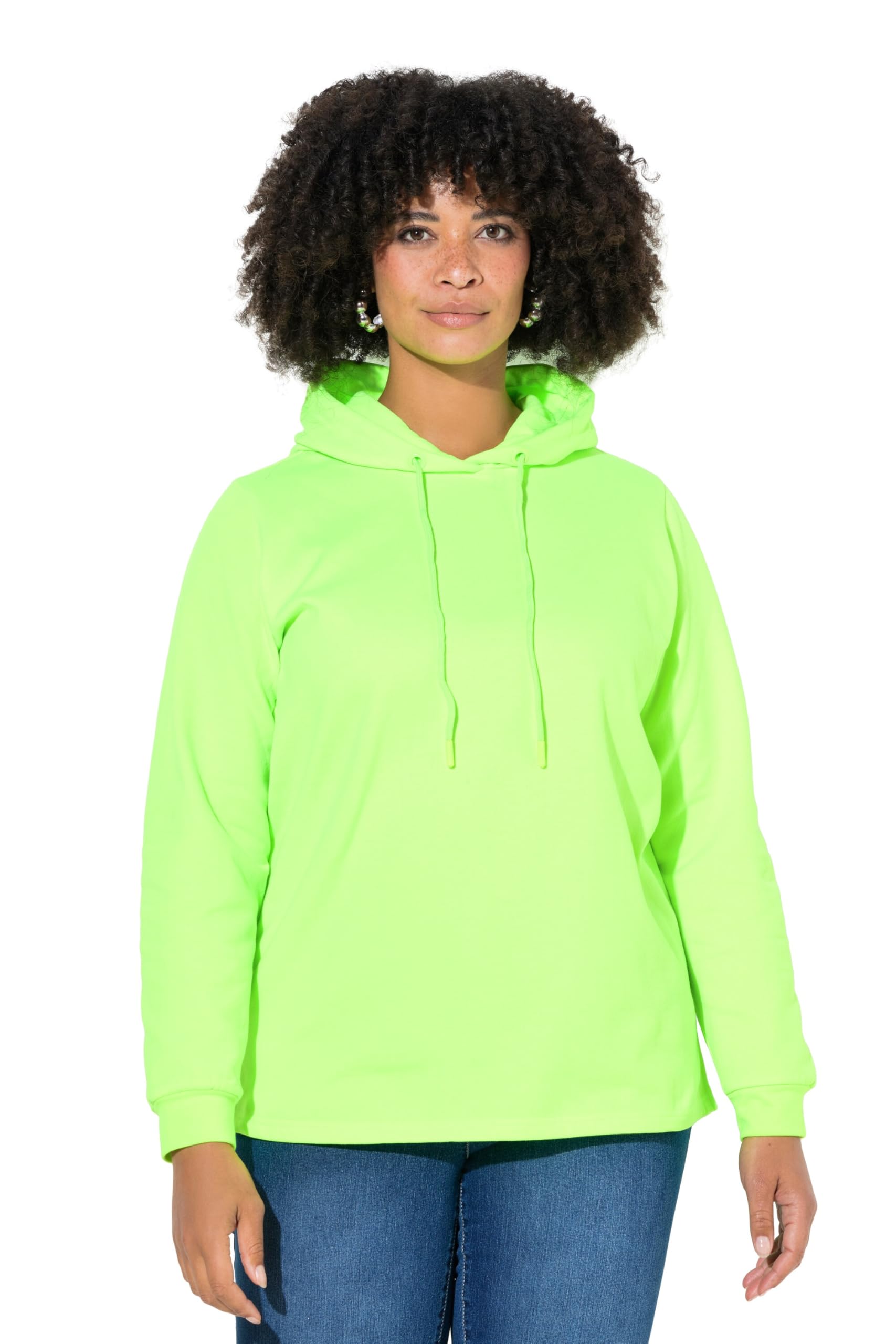Angel of Style Damen große Größen Übergrößen Plus Size Hoodie, Kapuzensweater, Neonfarbe 848028