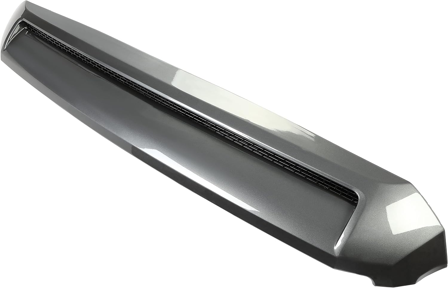 HECASA Gray Hood Trim Compatible with 2014-2021 Toyota Tundra Engine Bulge Grille Scoop