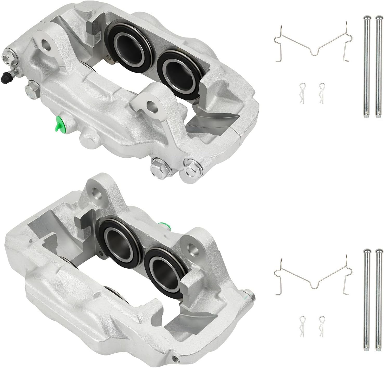 Front Disc Brake Caliper Set for 2005-2023 Toyota Tacoma, 2000-2006 Tundra, 2003-2009 4Runner, 2007-2014 FJ Cruiser, Driver & Passenger Side Brake Caliper Assembly Replacement 19-2984 19-2985