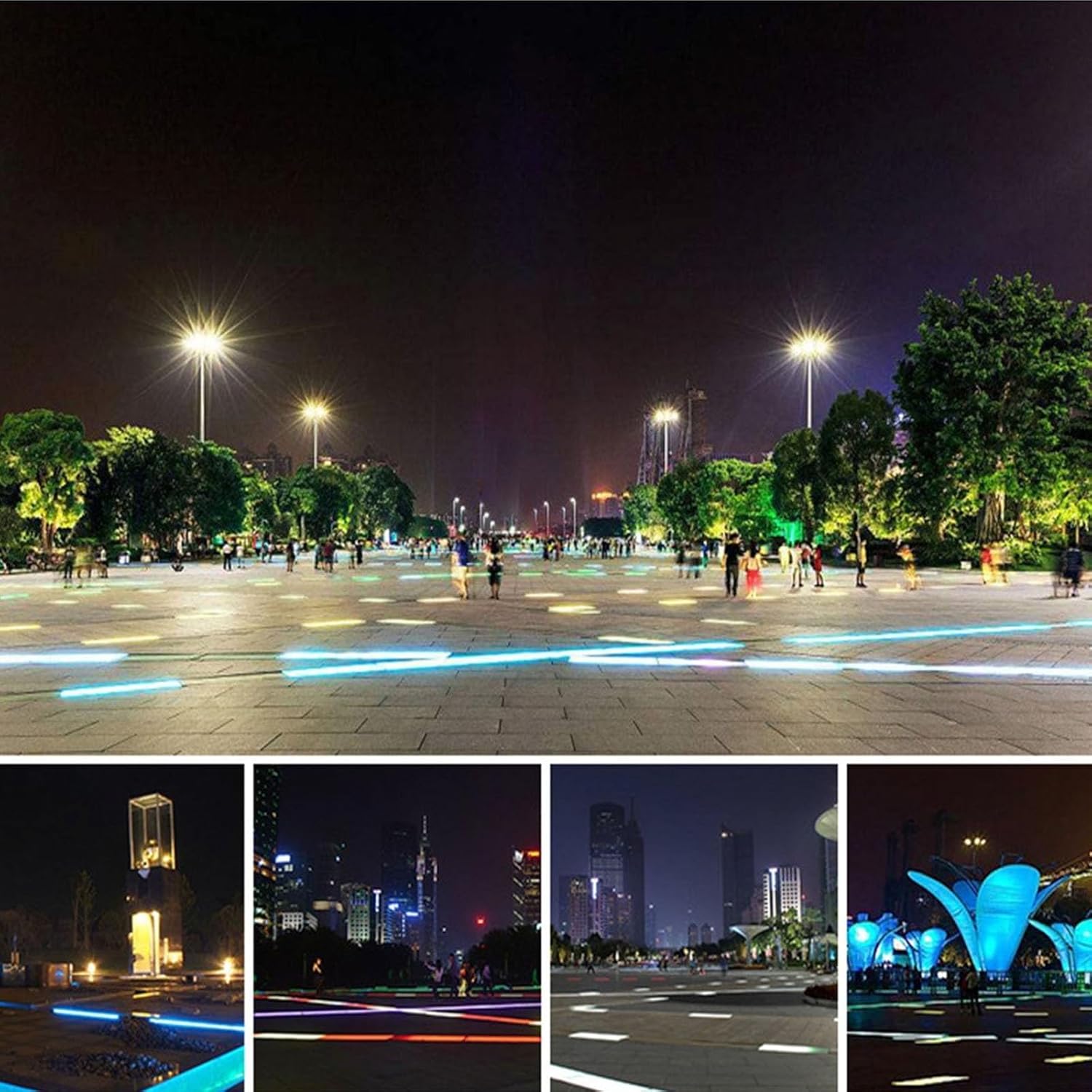 LEDの風景ライト、長方形の地下ライト、IP65防水地面LED埋め込まれたスポットライト(Green,6w)