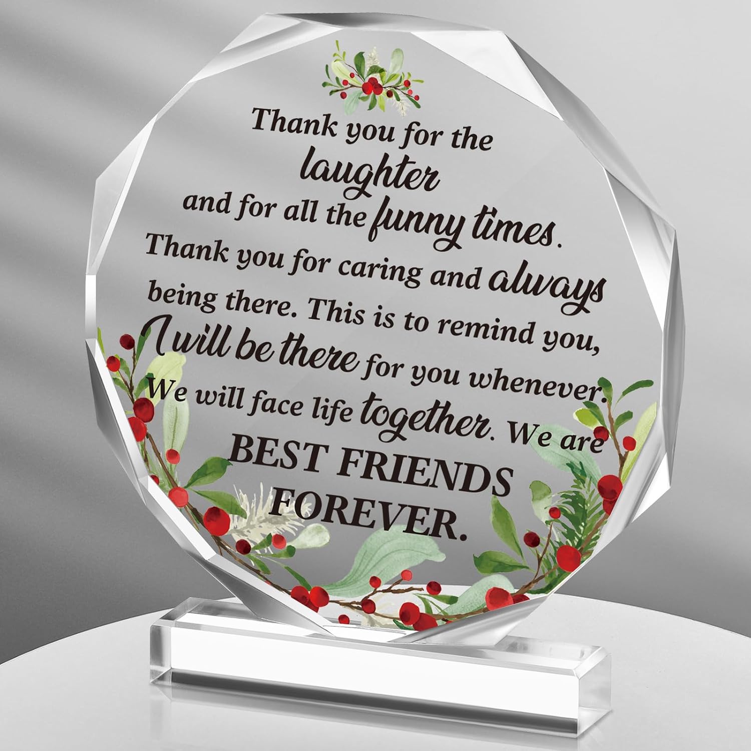 Spiareal Friends Gifts for Women Friendship Plaque, Stylish Style