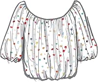 Vista 3 de McCall's Misses' - Kit de patrón de costura con parte superior de burbujas, código M8201, tallas L-XL-2XL, multicolor