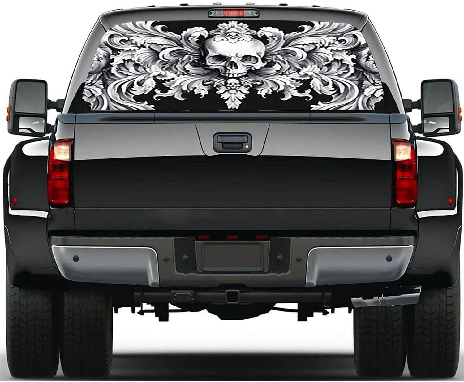 Pickup Car Window Stickers, Perforated Vinyl See-Through Sticker 17x65 inch Durable Truck Decals for All Trucks, Easy to Apply