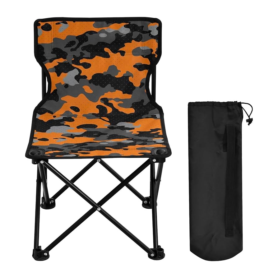 Amazon.com: J JOYSAY Orange Black Camouflage Portable
