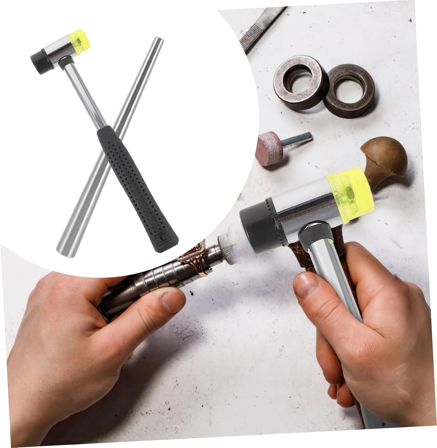 Gadpiparty Adjustable Ring Mandrel Set Jewelry Shaping Tools Kit Ring Shaper Adjuster