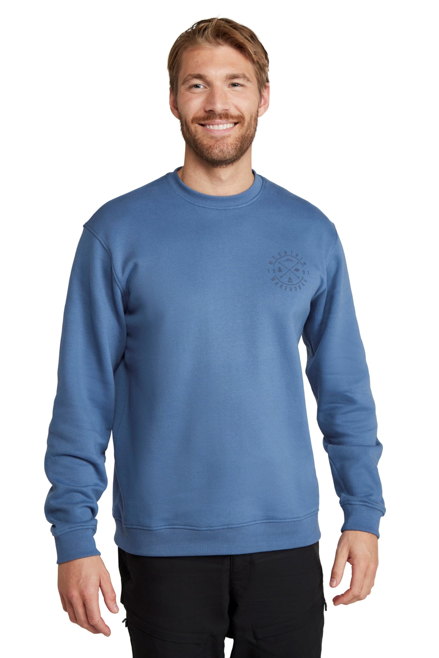 Mountain Warehouse Men's Blue Circle Mountain Crew Neck Sweatshirt 4XL