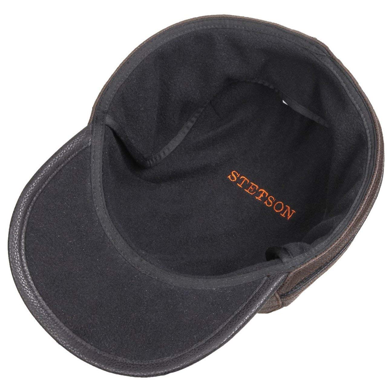 Stetson Byers Leather CapMężczyźni - czapka z daszkiem na zime ear flap cap baseball Zamknięte tyłu, daszkiem, nausznikami, podszewką Zima jesień-zima