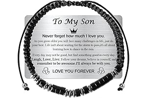 Morse Code Bracelet Set, Mother and Son's Unbreakable Bond, Inspirational Gift for Son