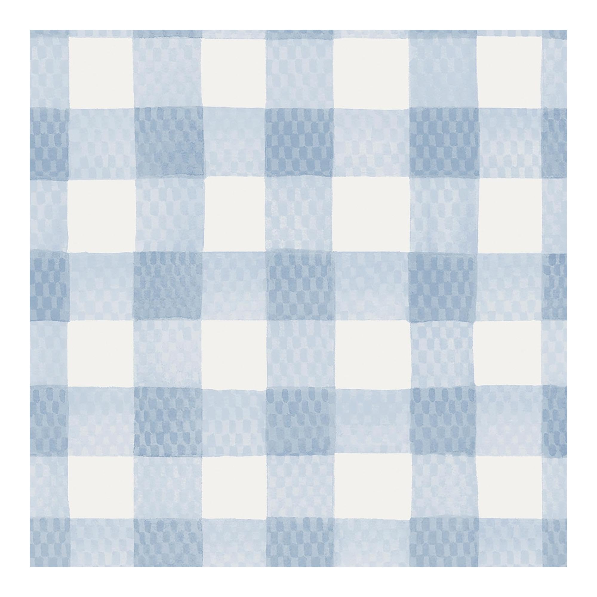 Graham & Brown Cath Kidston Painted Gingham Blue Gingham Wallpaper | Paste the Wall Application | Blue Floral | Eco-Friendly
