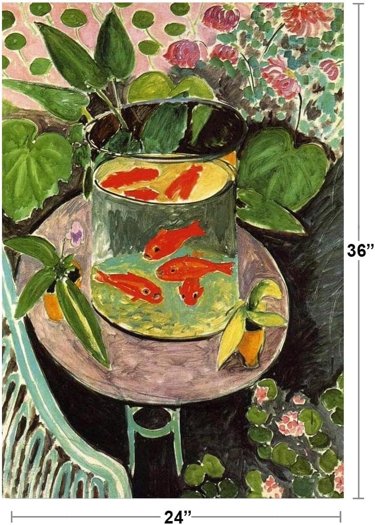 Henri Matisse Goldfish Poster Abstract Print Art Fish Posters Aesthetic Prints Painting Cool Wall Art Print Poster 24x36