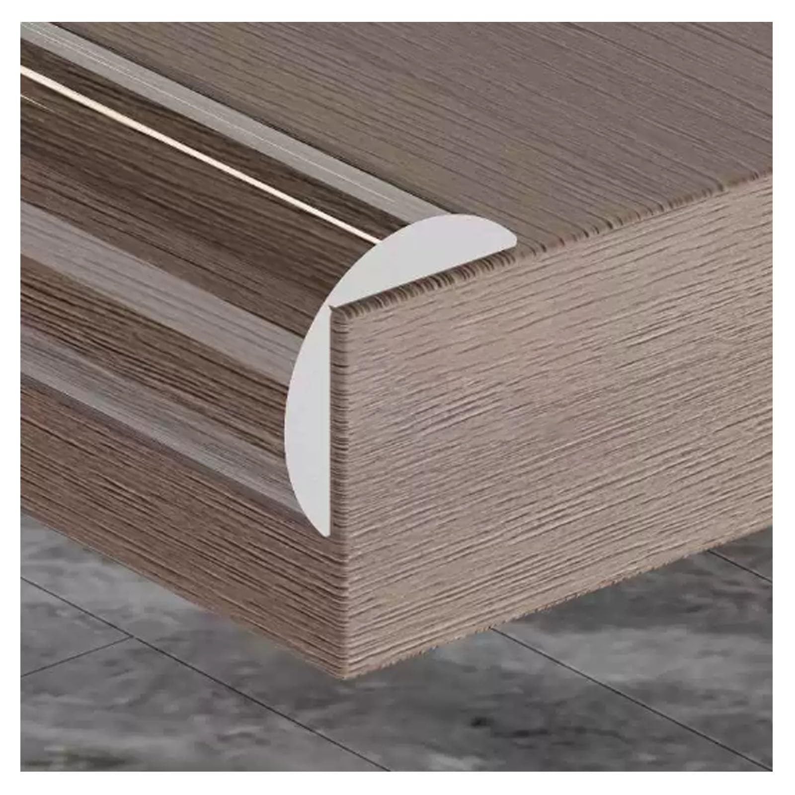Tira Protectora de Bordes Transparente, Protectores para Muebles, Esquineros de Silicona Suave Y Gruesa para Paredes de Garaje Y Estanterías(2M/6.6FT)