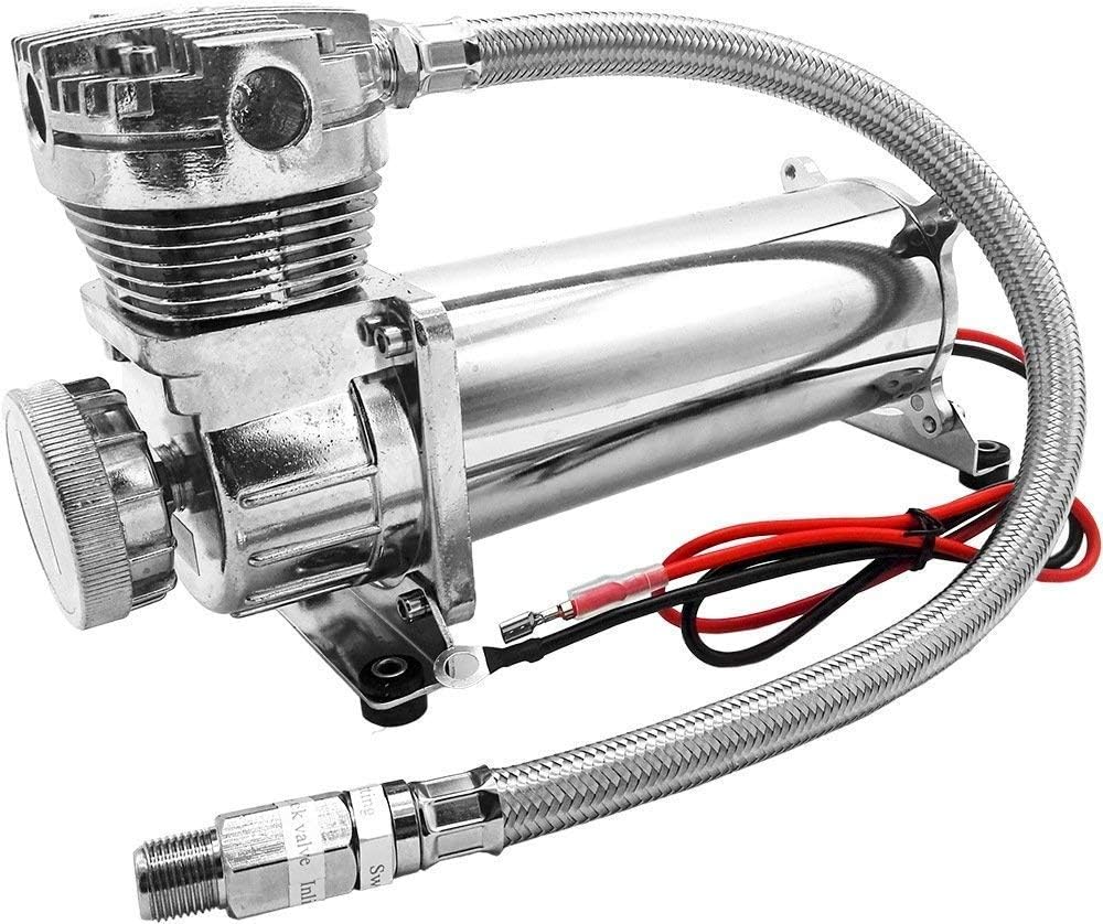 Vixen Air 200 PSI Heavy Duty Compressor VXC480C with 3 Gallon (12 Liter) 6 Ports Aluminum Air Tank VXT3000A Bundle