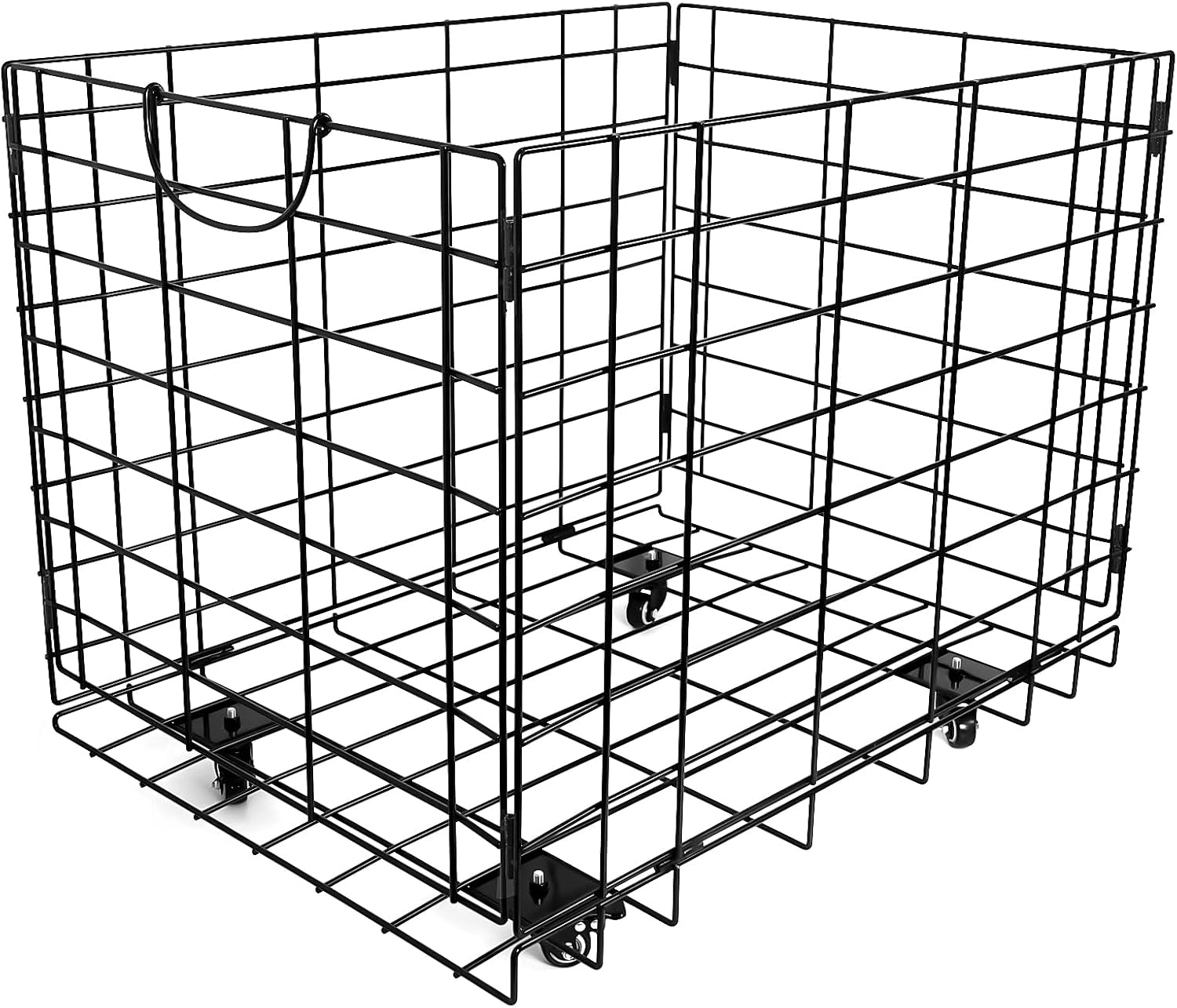 Aoneky Ball Storage Cart with 5 Size 4 Soccer Ball