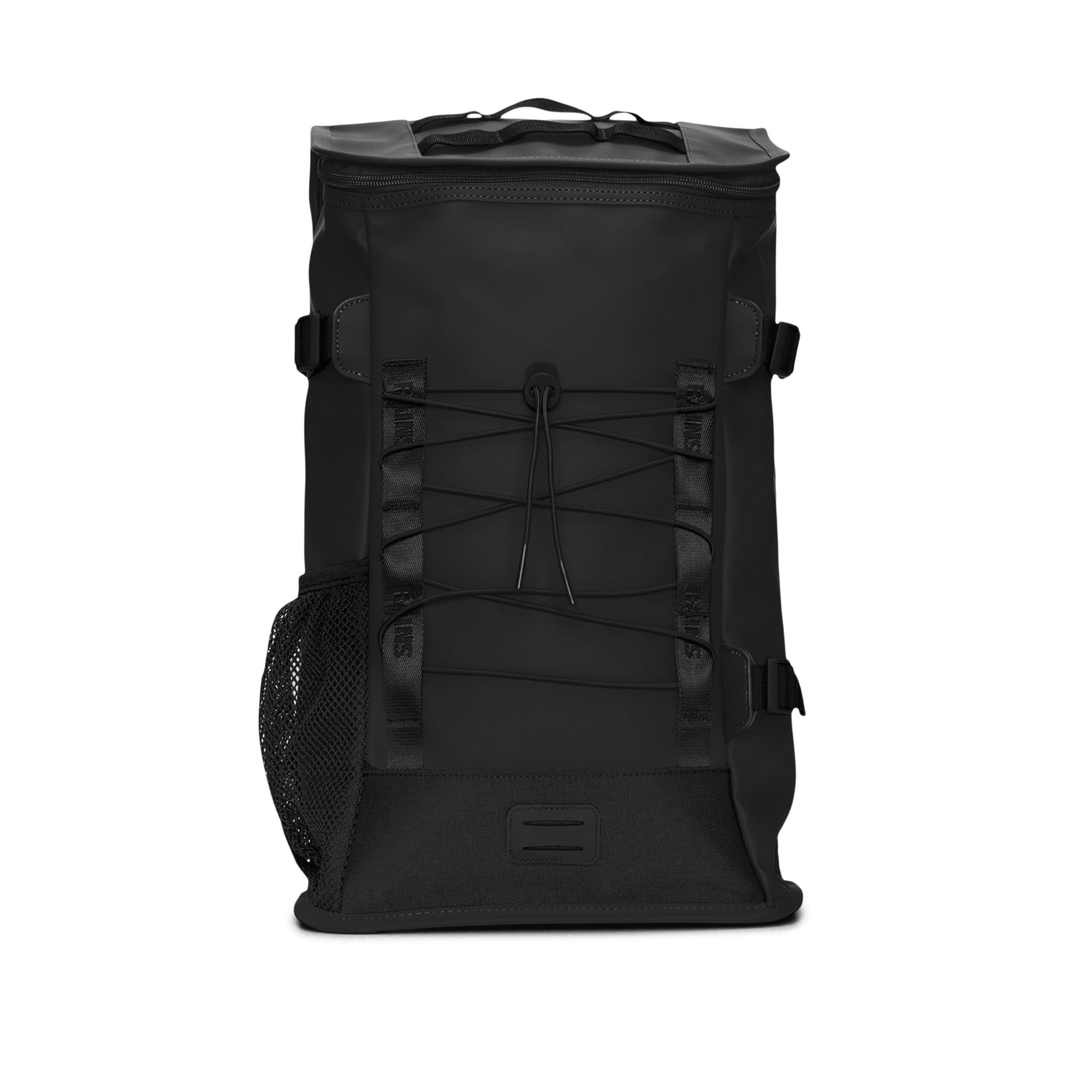 RAINS Trail Mountaineer Bag - Waterproof, Unisex, Sporty Rucksack for Work, higher education, Travel (Black)