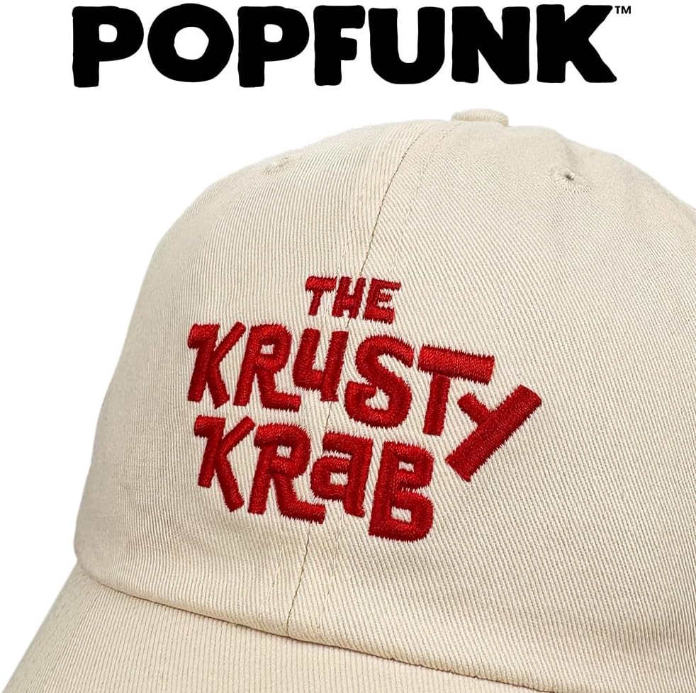 Popfunk Official Pop Mega Logo Collection 2 Dad Hat - The U18 Adjustable Relaxed-Fit Cap - Unisex for Men and Women