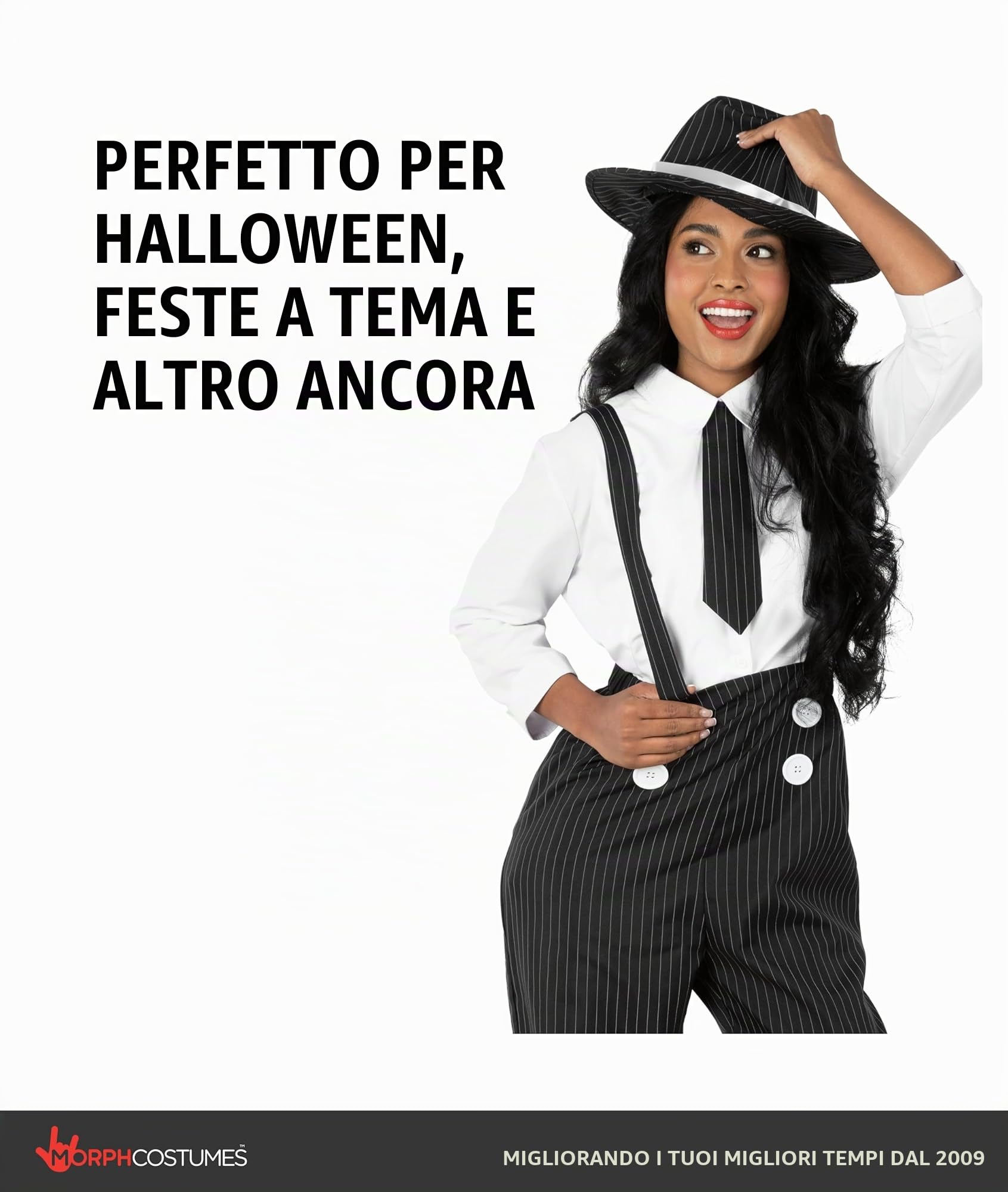 Fun Shack Costume Gangster Anni 20 Donna, Costume Halloween Donna