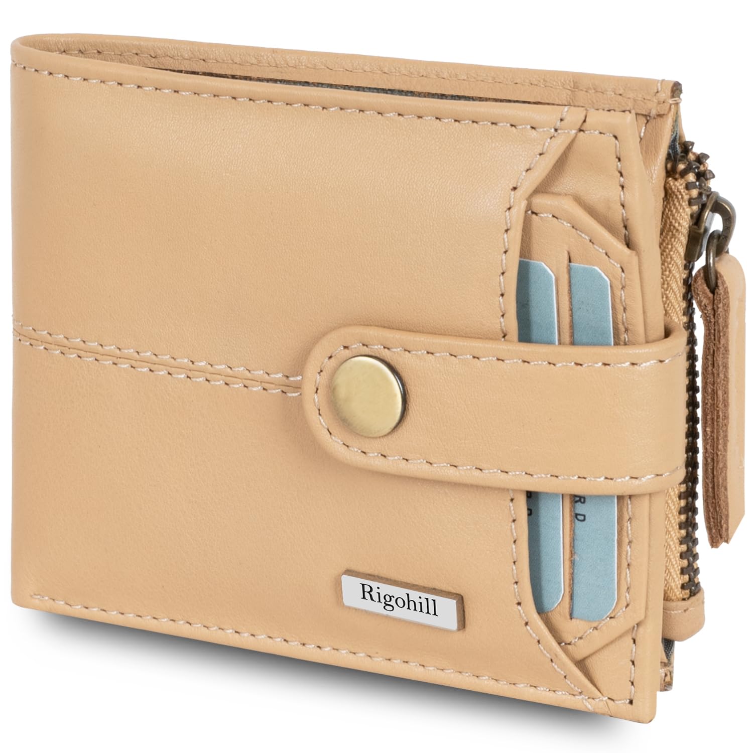RIGOHILL Doger Dune Mens Leather Wallet | Leather Wallet for Men | RFID Mens Wallet (B0DF5J1PVM) Amazon Price History, Amazon Price Tracker