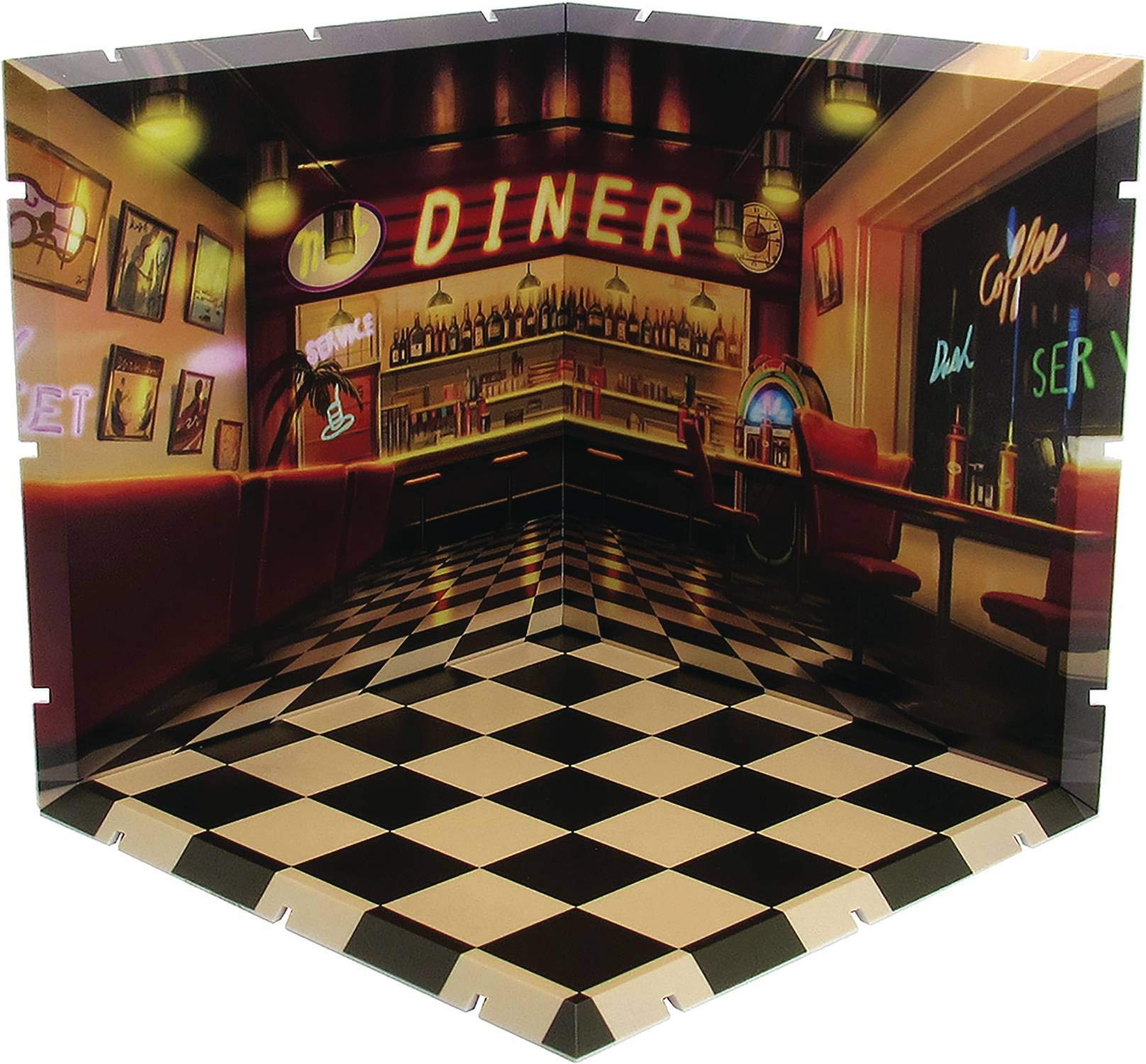 PLM Dioramansion 150: Diner Figure Diorama, Multicolor