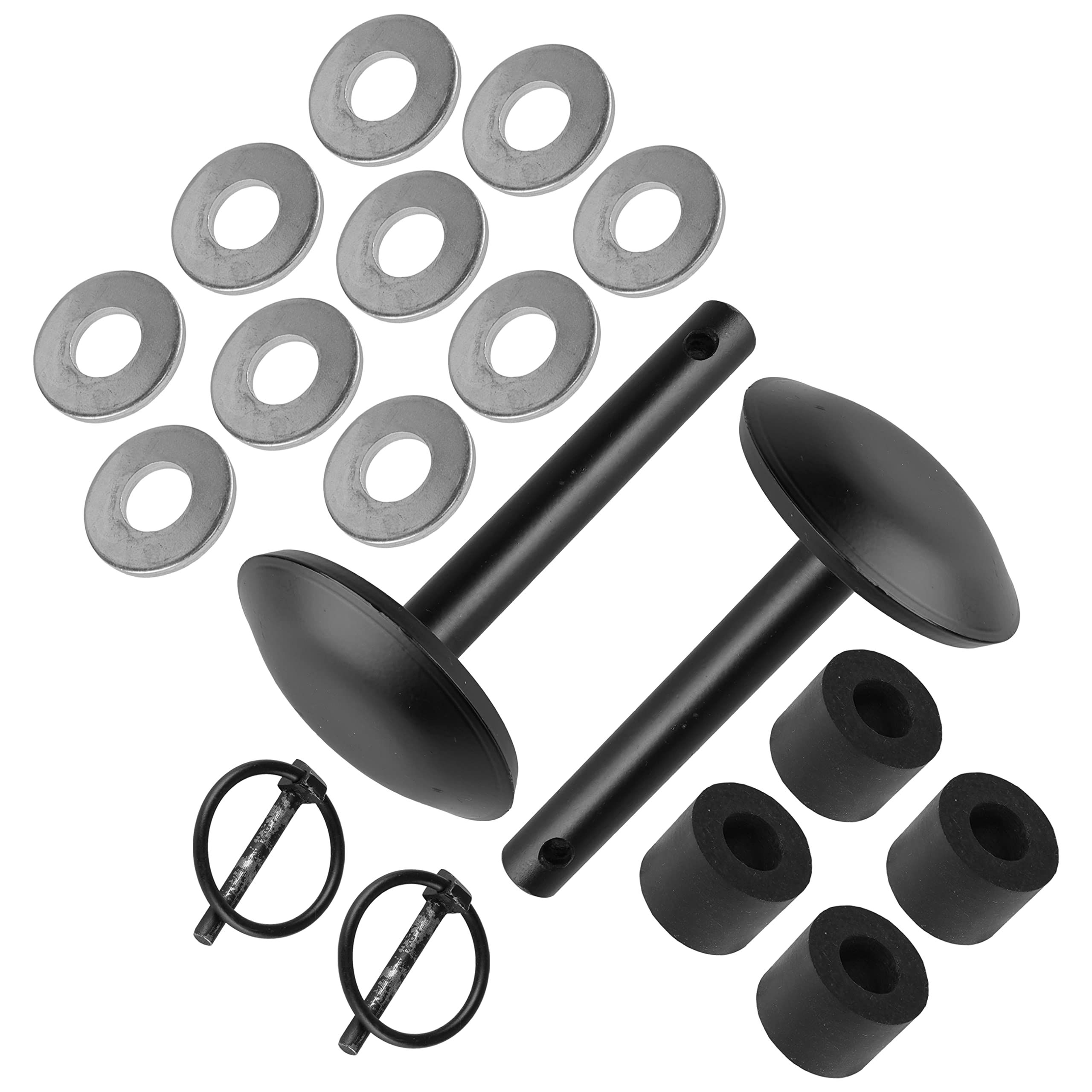 Caltric Skid Feet Lot de 2 lames de chasse-neige pour tracteur VTT/UTV 134 x 77 x 16 mm