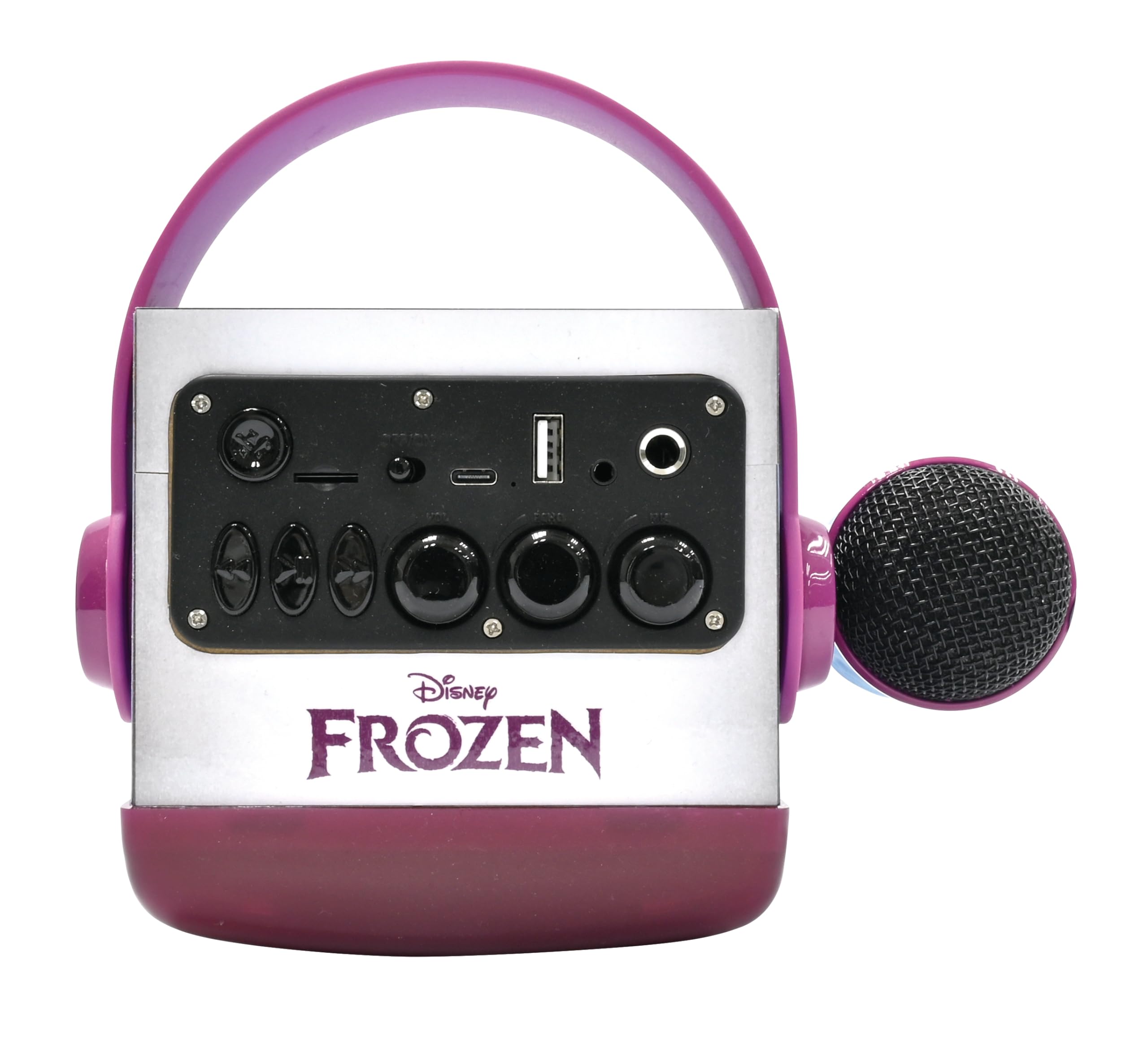 LEXIBOOK, Frozen, Altavoz Bluetooth, BTP185FZZ | Micrófono, luces multicolor, ranura SD/TF, batería recargable, azul