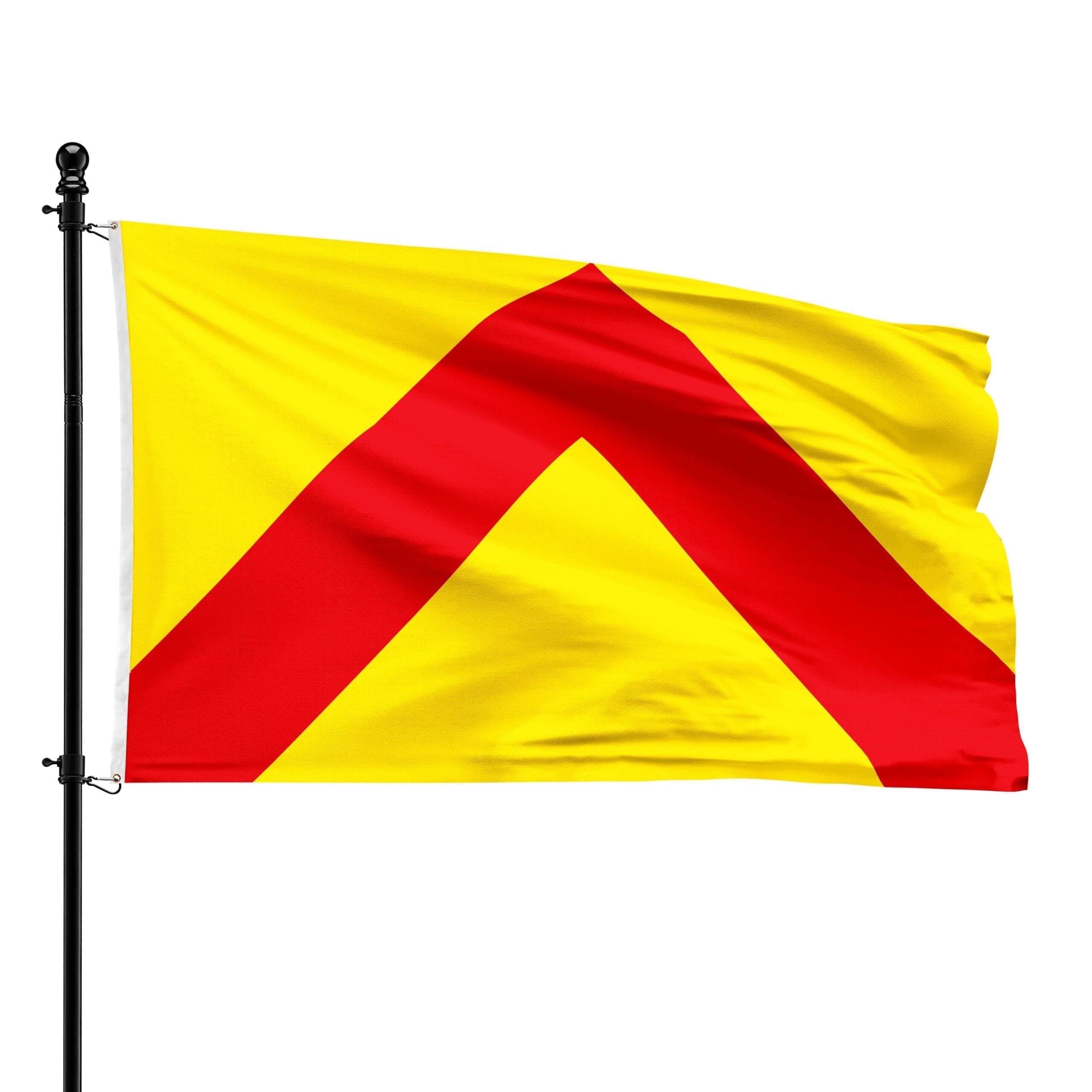 Bandera de Municipio Anhée 90 x 150 cm para mástiles sin deshilacharse