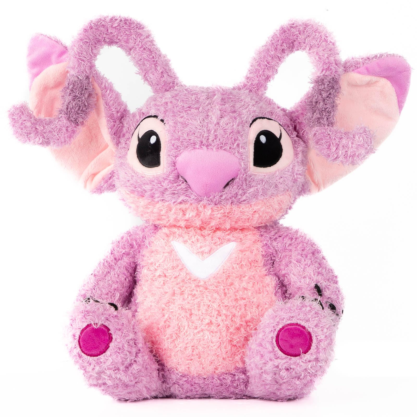 Disney Plush Pillow Buddy - Soft Plushie Stuffed Pillow, 15 Inches, Pink - Angel