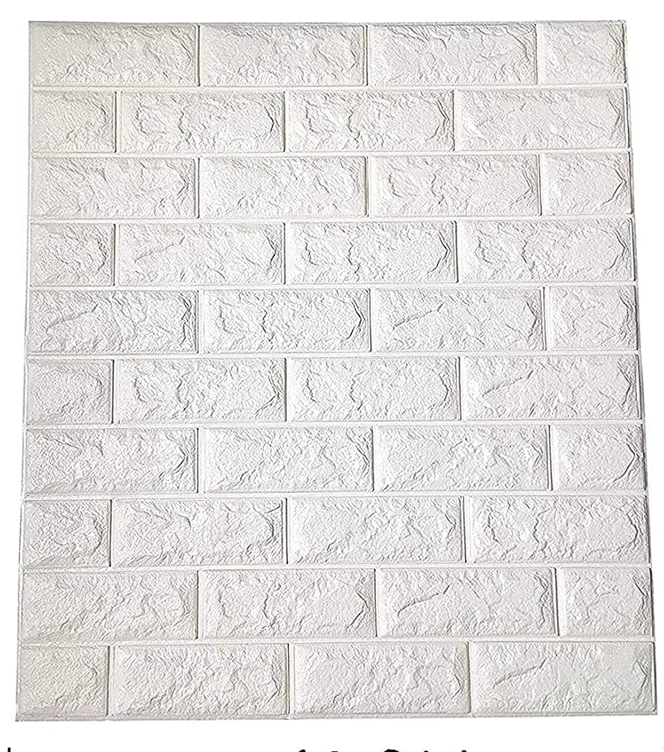 BIGJANE Self-Adhesive Waterproof PE Foam 3D Wall Panels, 70 x 77cm, Approx. 5.8 Sq Metres (White) (B0DGGXZSJP) Amazon Price History, Amazon Price Tracker