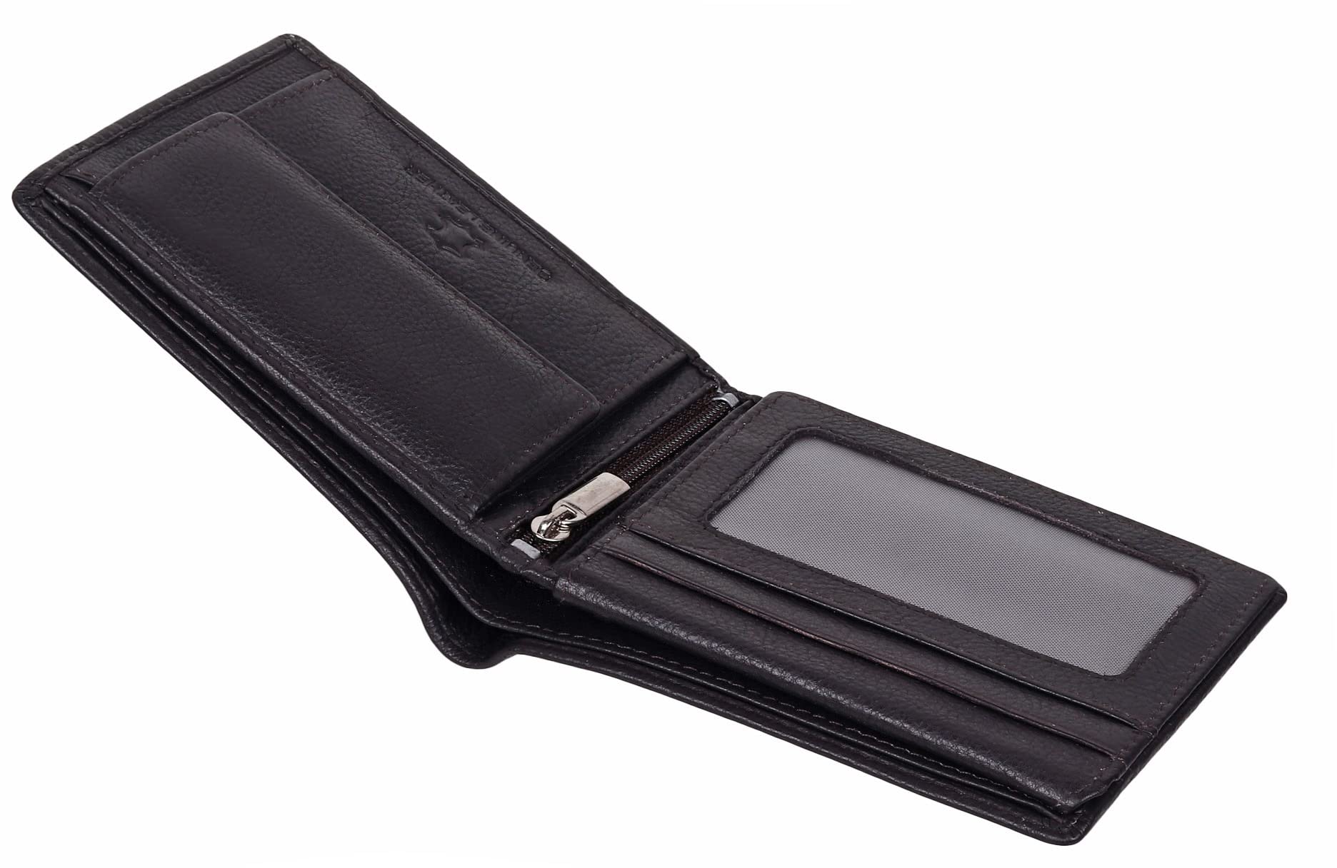 NAPA HIDE Leather Wallet for Men I Handcrafted I 6 Card Slots I 2 Currency & Secret Compartments I 1 Zipper & 2 ID Card Slots - Image 6 thumbnail