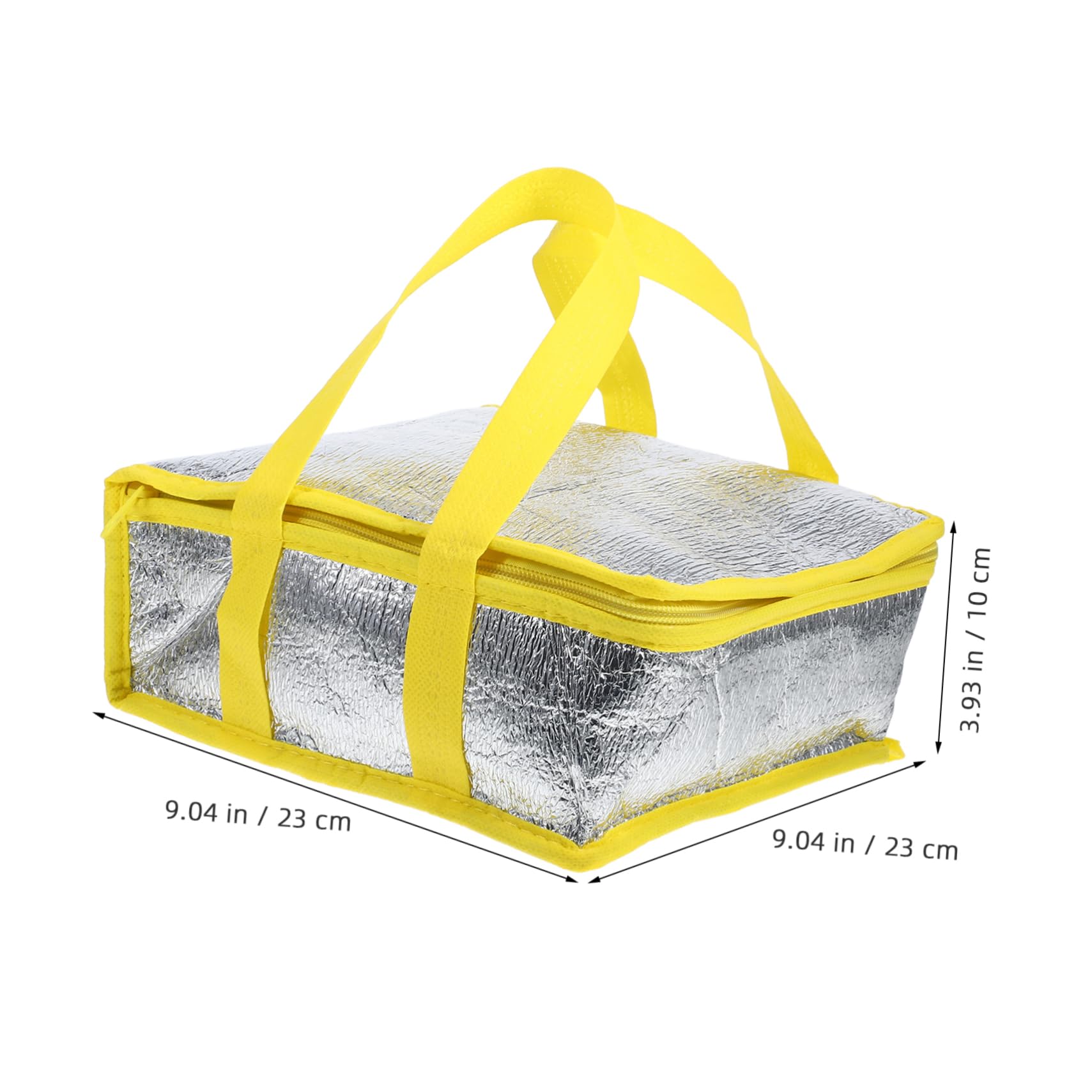 CIYODO 10Pcs Insulated Pizza Bags Thermal Cooler Bags for Hot Cold Food Transport Reusable Insulated Shipping