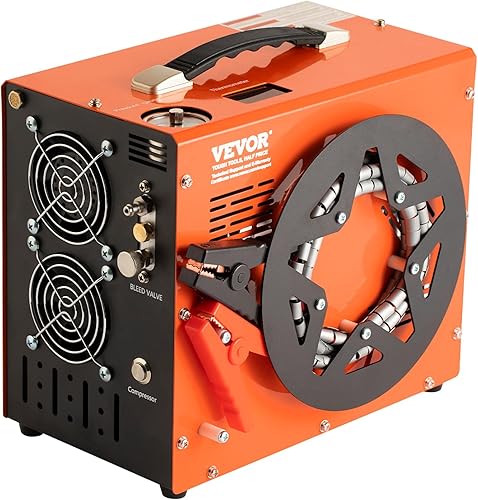 Miniatura 4 de VEVOR Compresor de aire PCP, 4500PSI30Mpa Compresor portátil PCP Airgun con convertidor de potencia integrado, parada automática  DC12VAC120V  Rifle