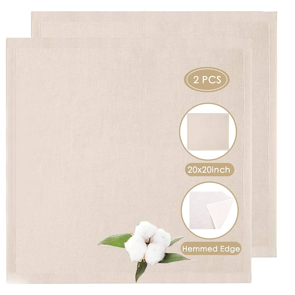 Hemoton 10pcs Reusable Cotton Tofu Cheesecloth Cotton Muslin Fabric For Straining Cooking And Homemade Desserts Hemmed Cheese Cloth For Kitchen Use