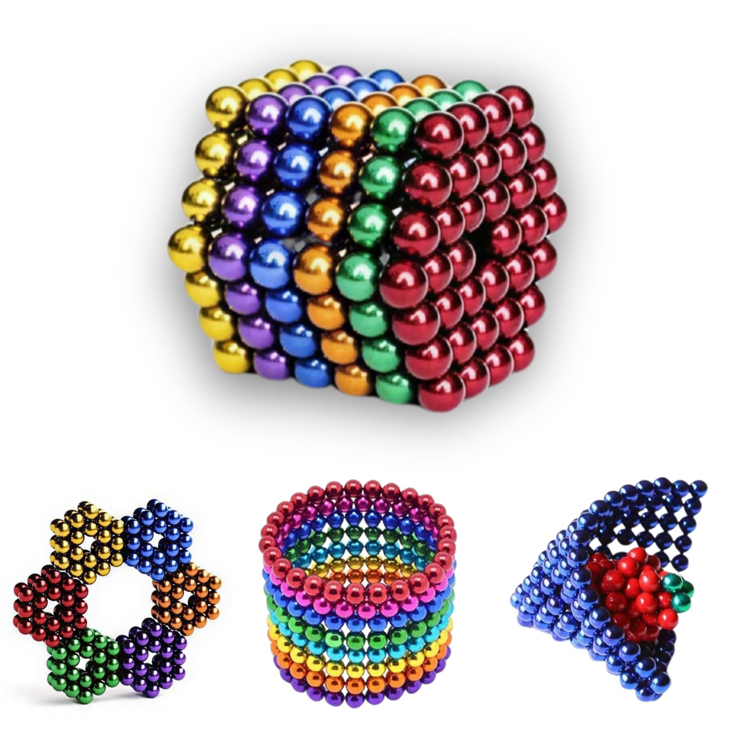 216 PCS Building Ball Set, Fidget Toy Leisure Toys Building Ball Set, Creative Stress Relief & Educational Desk Toy for All Ages