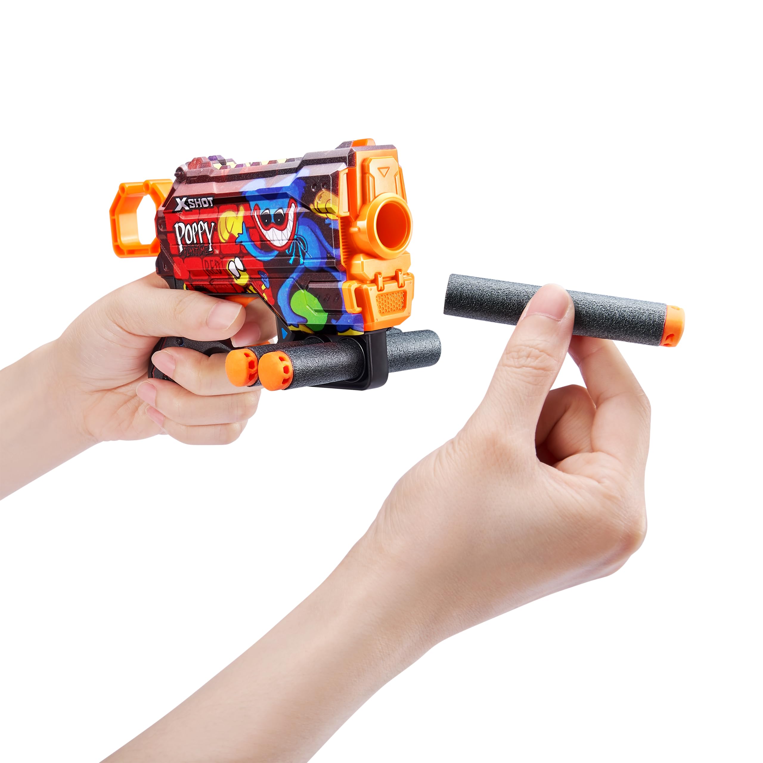 Amazon.com: XSHOT Skins Menace Poppy Playtime Dart Blaster 2PK