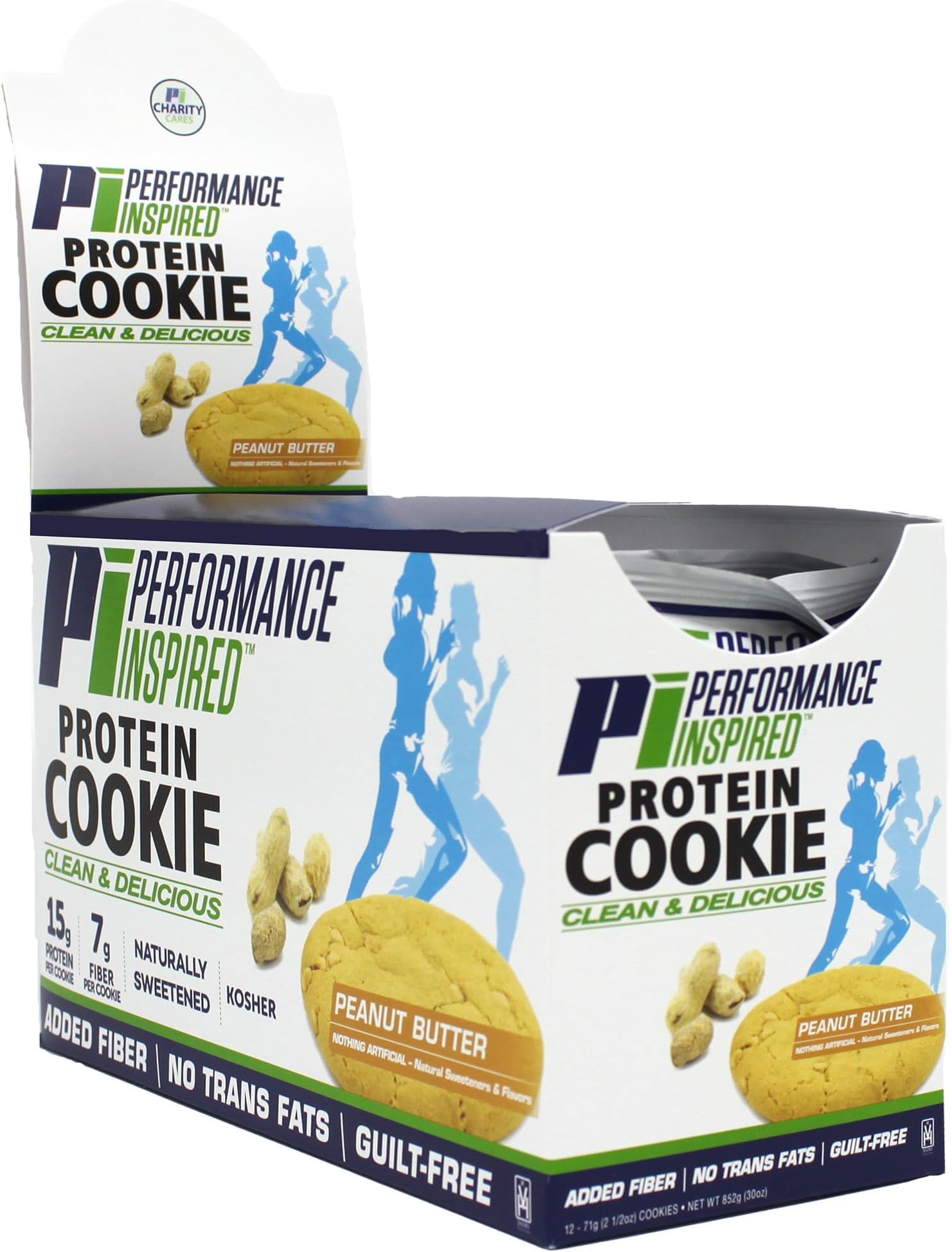 - Performance Inspired Nutrition Protein Cookie - Contains: 15G Isolate Protein - 7G Of Fiber - All Natural - Guilt Free - No Artificial Ingredients - Peanut Butter Flavor - 12 Count