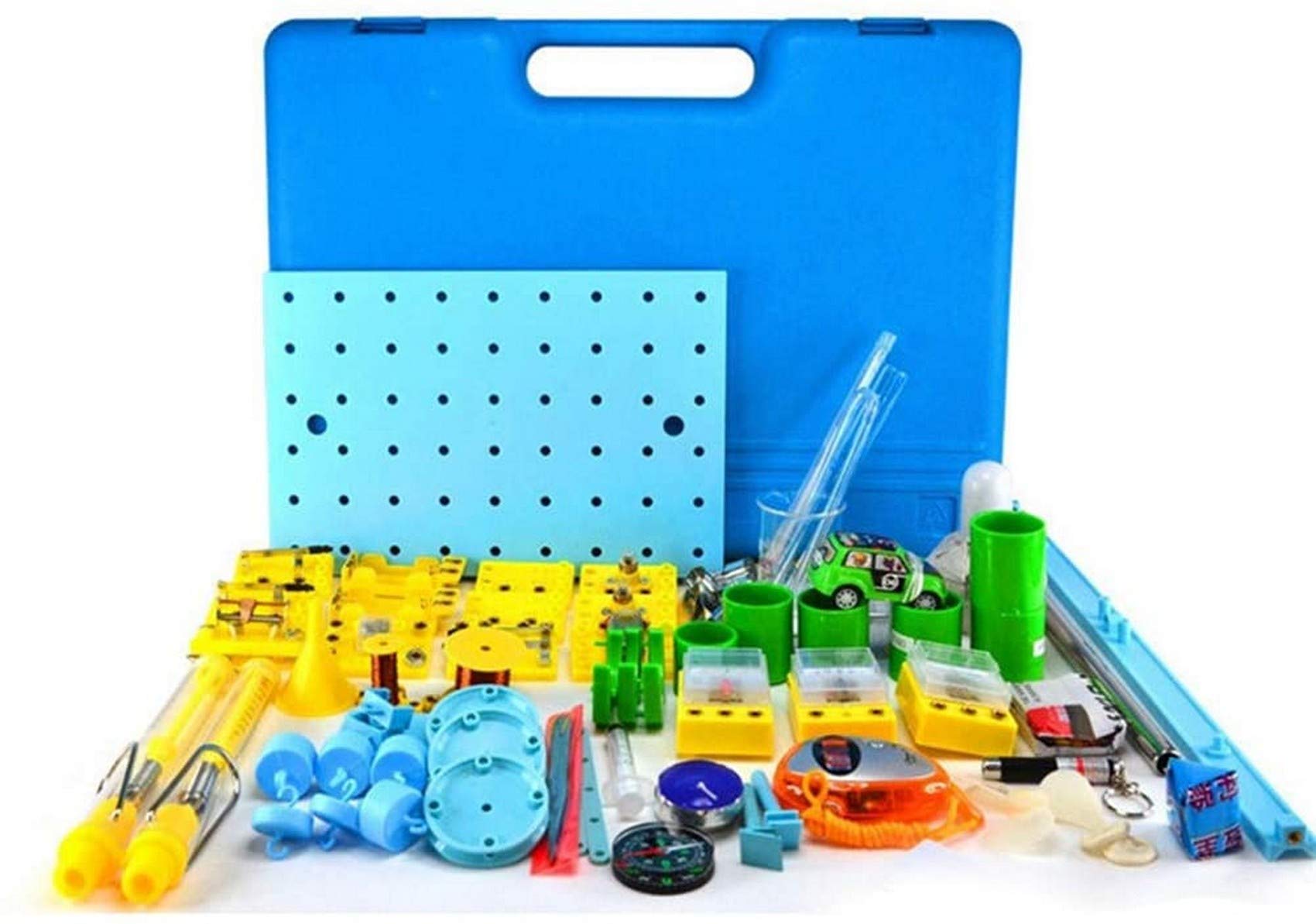 Physikalische Experimentierbox inklusive optischer Experimentierplattform, Elektromechanik, pädagogisches Wissenschaftsmodell, wissenschaftliche Bildung