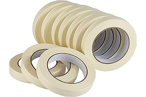 Lichamp Masking Tape 10 Pack, Perfect for Painting, Decorating, School, Office and More!