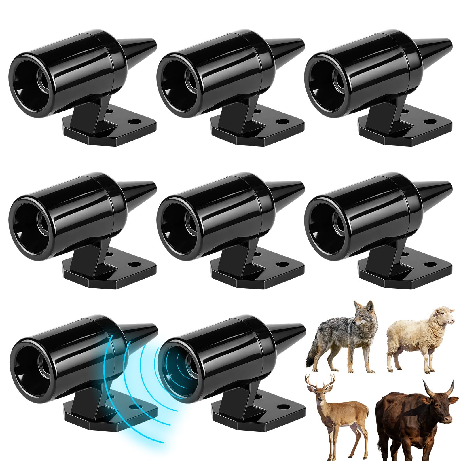 8PCS Ahuyentador de Jabalies, Silbato Ahuyentador de Animales para Coche, Alarma Ultrasónico de Advertencia para Animales para Coches y Motos, Dispositivo Anti Animales Coche de Jabalíes, Ciervos — view 7