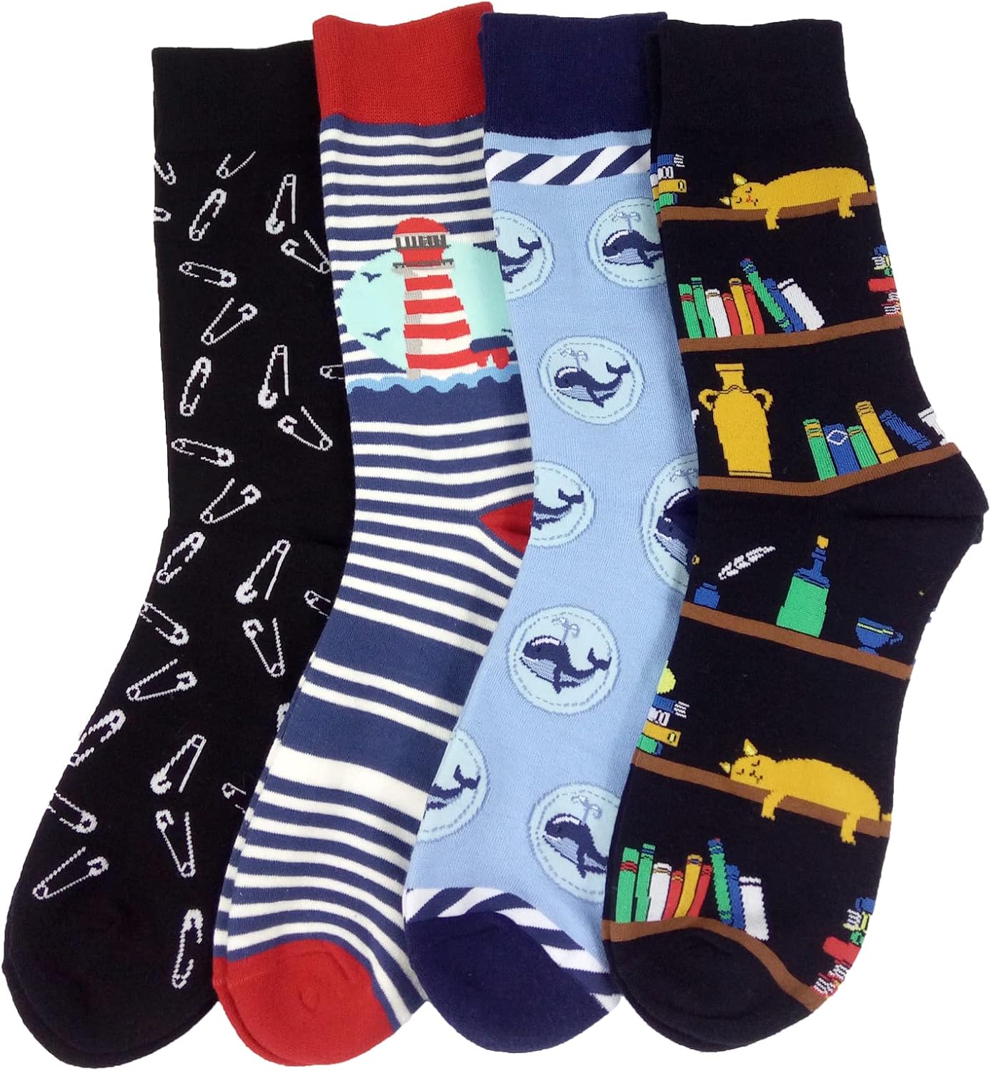HSELL Mens Dress Socks Funny Novelty Crazy Design Cotton Socks Gift for Men image 4