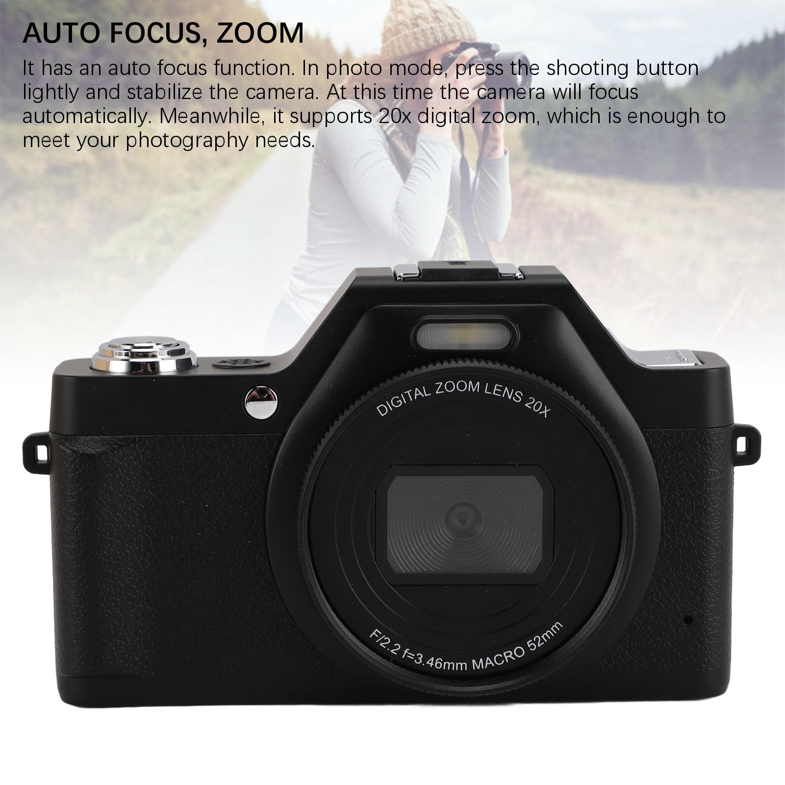 Amazon.com: Zopsc Digital Camera 4K 58MP, Retro Vlogging Camera
