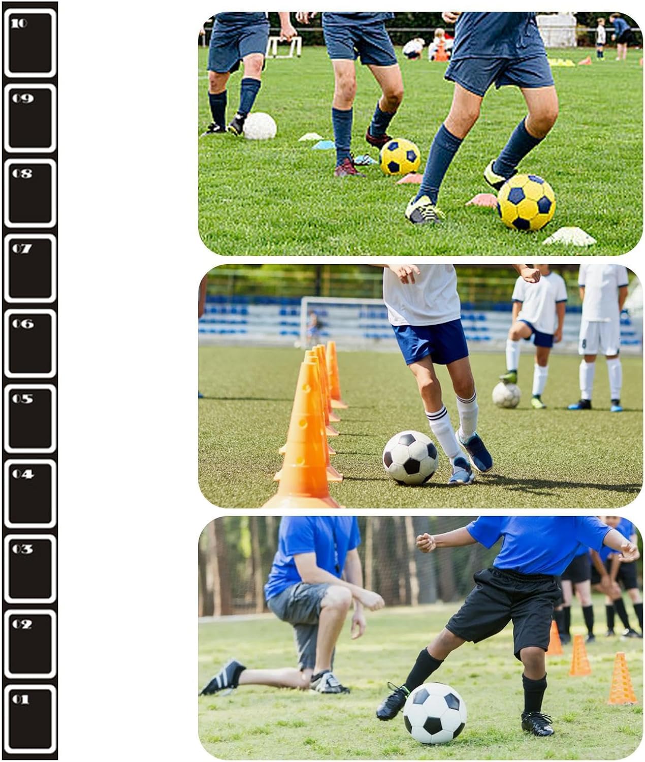 Speed and Agility Ladder Kit - Football Training Ladder Set | Agility Cones and Ladder Set, Versatile Sports Speed Training Equipment, Multi-Sport Soccer Training Kit for Youth Adults