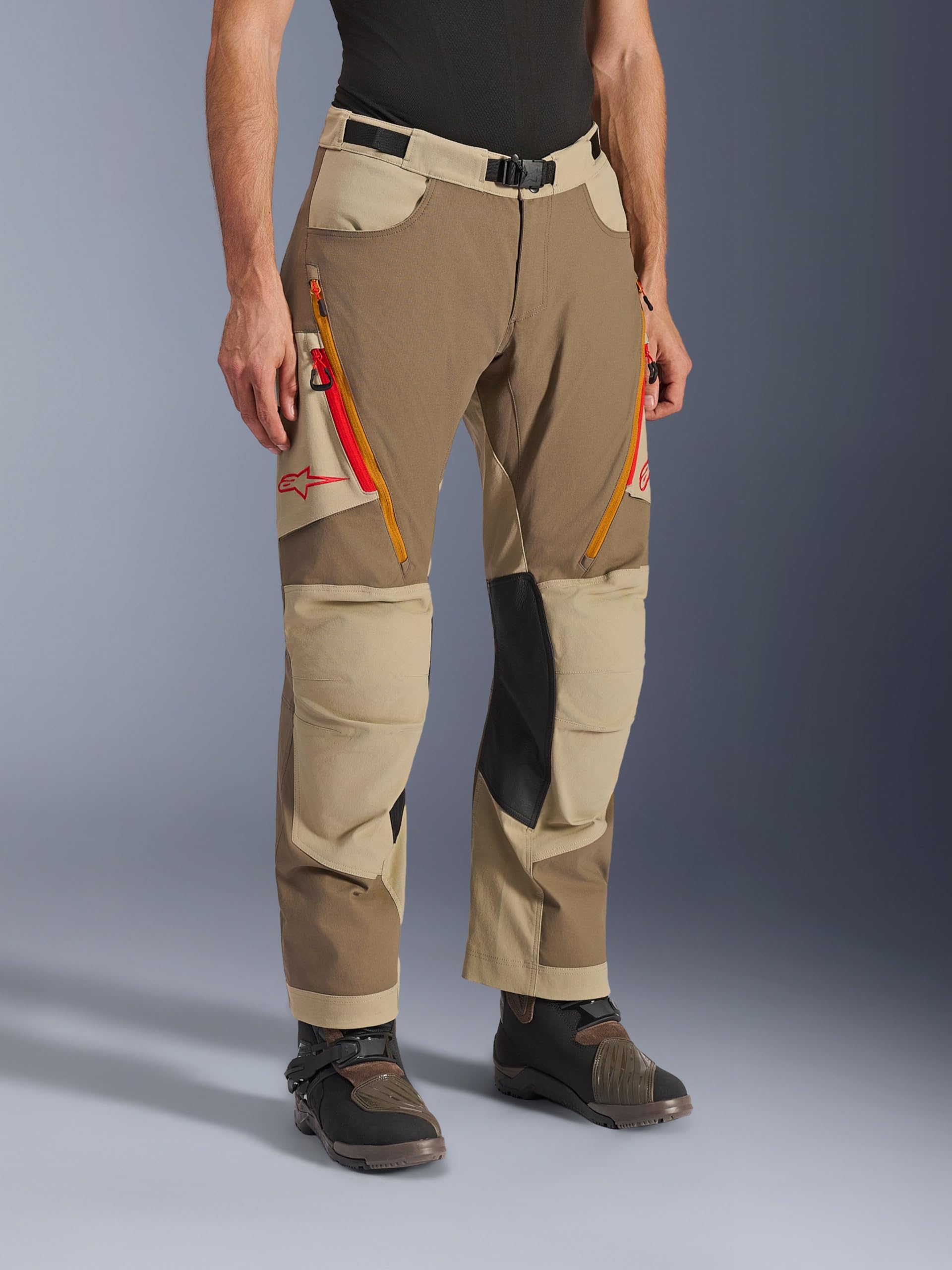 Alpinestars Maxdura Dual Motocyklowe spodnie tekstylne, brązowy/szary, 38