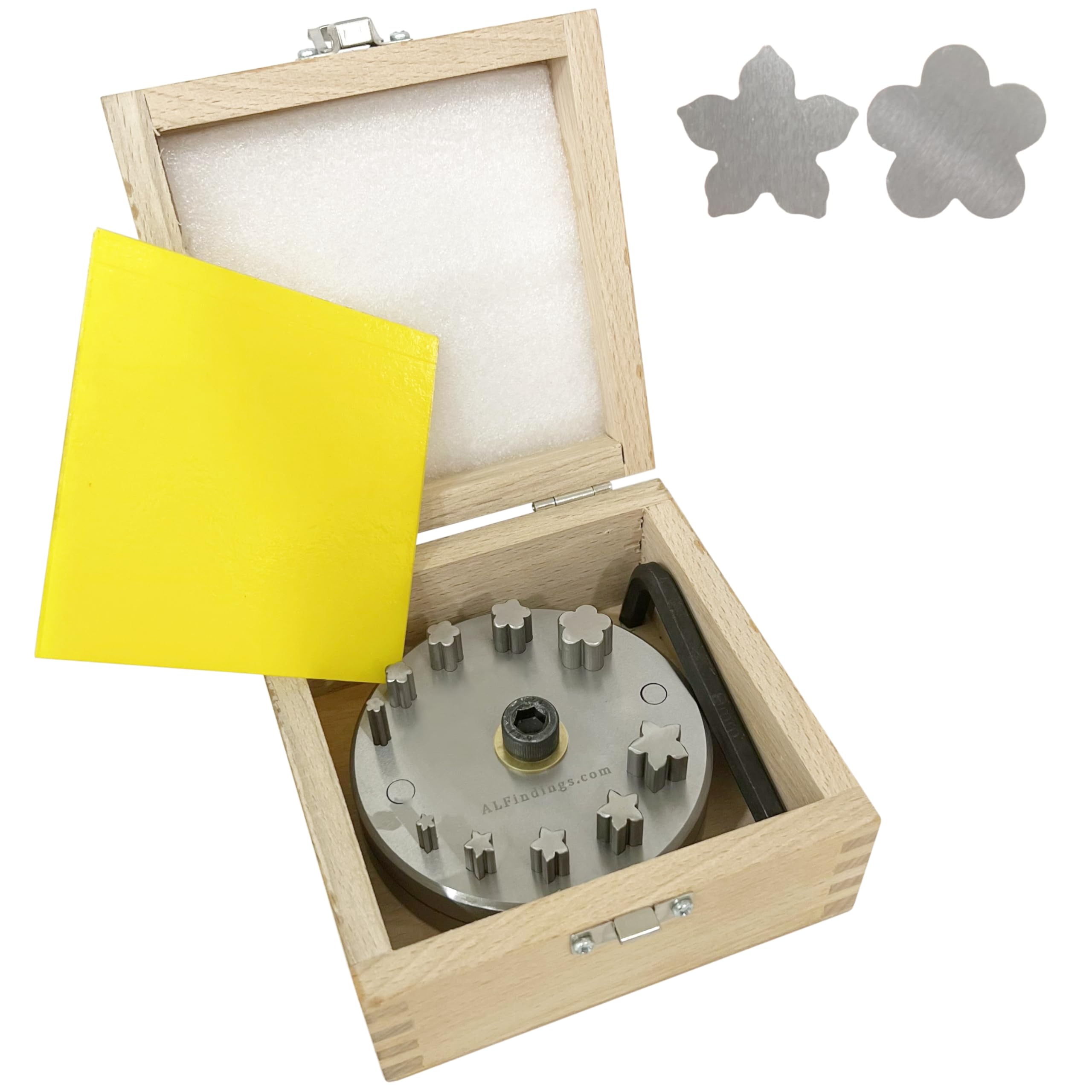 5 Petal Flower Disc cutter 2in1 Disc cutter set of 10 | 5mm to 16mm Cutting Tool