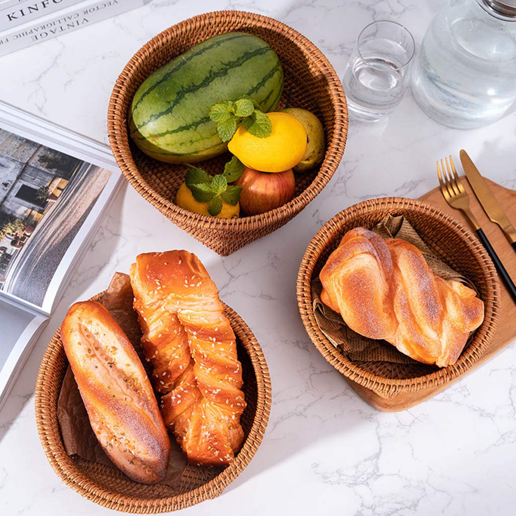CESTINI PER IL Pane Servire Cesto Di Frutta D'epoca Cestino Snack Ferro