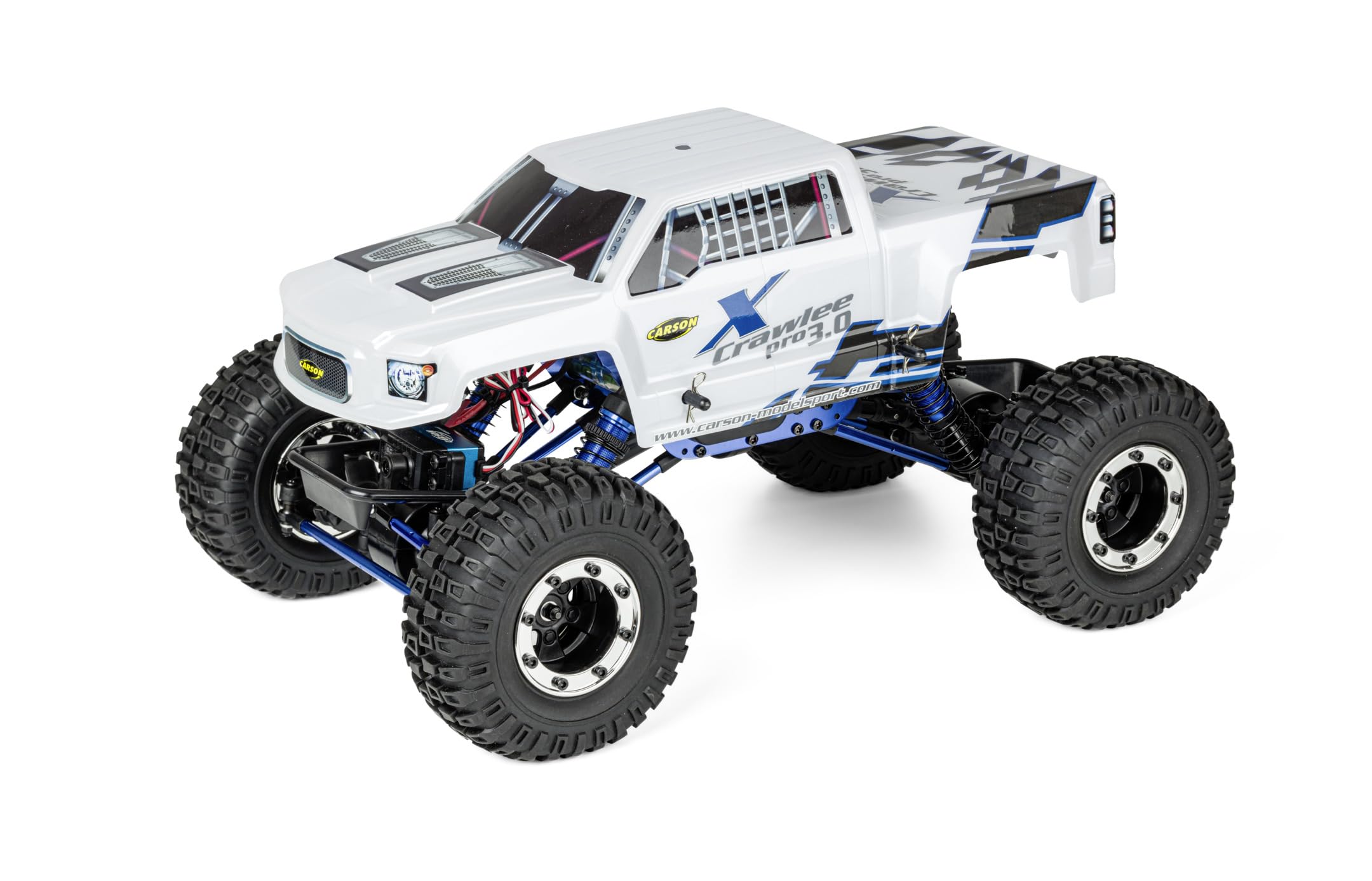 Carson 500404315 1:10 X-Crawlee Pro 3.0 100% RTR - Samochód RC, gąsienica RC, samochód terenowy, gąsienica zdalnie sterowana